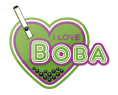 Logotyp för I LOVE BOBA